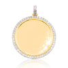 Round Shape Custom Diamond Memory Pendant (1.80CT) in 10K Gold