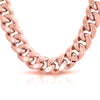 Rose Gold 10.5mm 10K Hollow Gold Miami Cuban Chain