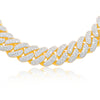 Iced Out Diamond Miami Cuban Link Chain (32.50CT) in 10K Gold - 13.8mm (24 inches)