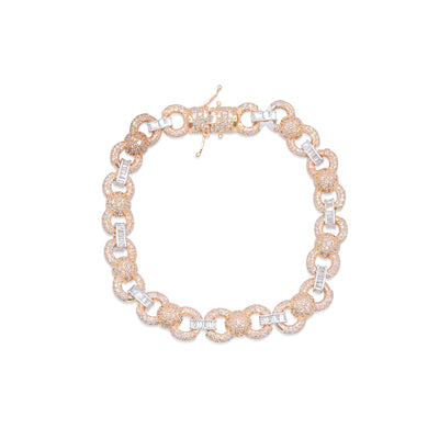 Puffer Mariner Diamond Bracelet (16.50CTW) in 10K Gold - 10mm