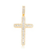 Cross Baguette Diamond Pendant (2.00CT) in 10K Gold