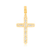 Cross Baguette Diamond Pendant (2.00CT) in 10K Gold