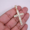 Cross Baguette Diamond Pendant (2.00CT) in 10K Gold