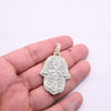 Hamsa Baguette Diamond Pendant (3.00CT) in 10K Gold