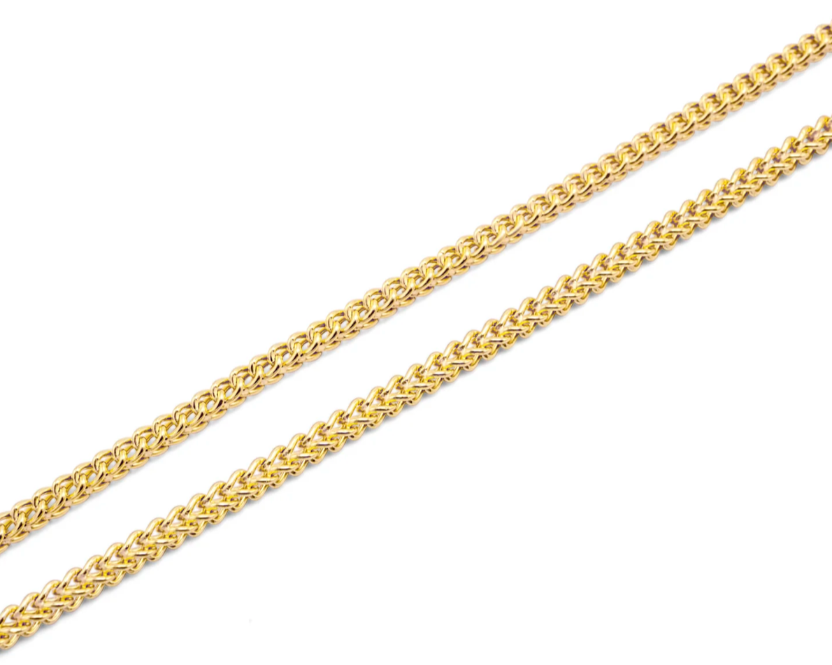 3.5mm 10K Hollow Franco Chain