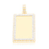 Rectangular Shape Custom Diamond Memory Pendant (3.50CT) in 10K Gold