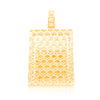 Rectangular Shape Custom Diamond Memory Pendant (3.50CT) in 10K Gold