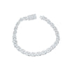 Iced Out Cuban Link Diamond Bracelet (3.50CTW) in 10K White Gold - 8mm