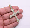 Iced out Cross Diamond Pendant (4.00CT) in 10K Gold