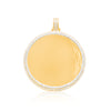 Round Shape Custom Diamond Memory Pendant (4.00CT) in 10K Gold