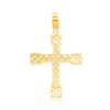 Iced out Cross Diamond Pendant (4.00CT) in 10K Gold