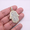 Hamsa  Baguette Diamond Pendant (4.50CT) in 10K Gold