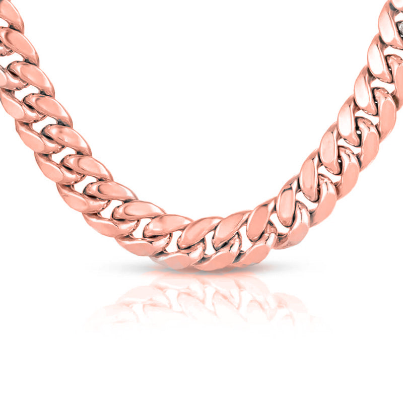 6.5mm 10K Hollow Gold Miami Cuban Chain