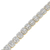 Square Cut Baguette Diamond Bracelet (5.50CTW) in 10K Gold - 8mm