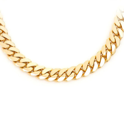 8mm 10K Solid Gold Miami Cuban Chain
