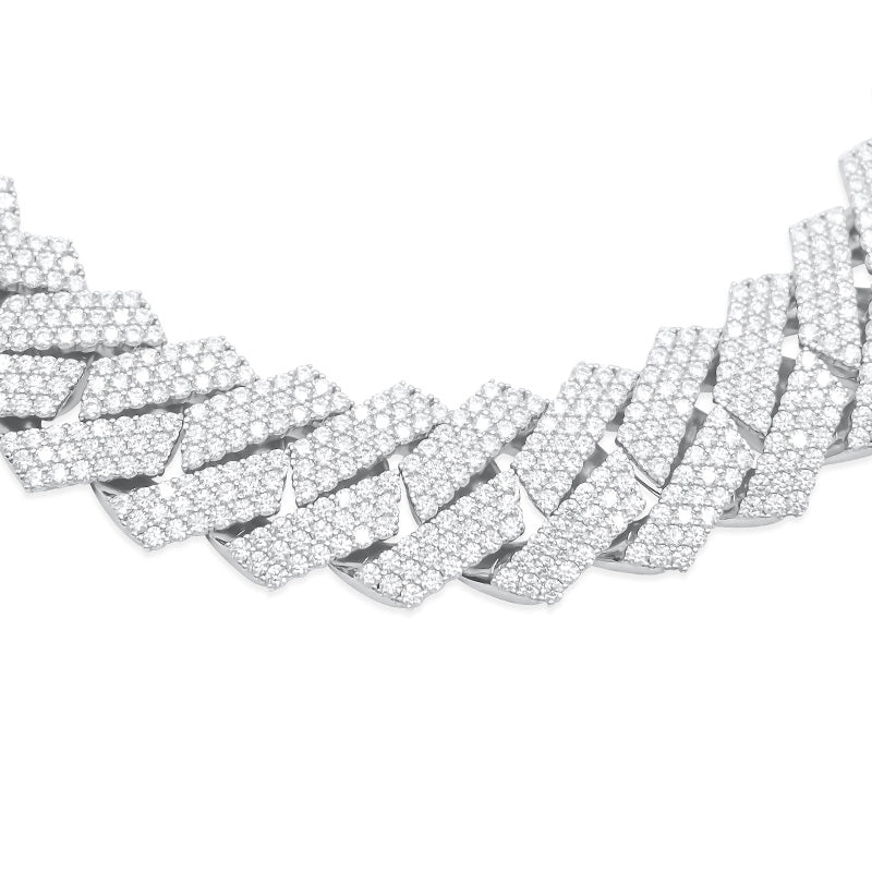 Diamond Linked Chain 10K Gold Diamond Cuban Link Chain – DiamondX