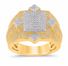 10K Gold Diamond Men's Ring 0.90CT