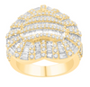 Heart Shape Baguette Diamond Cluster Men's Pinky Ring (2.00CT) in 10K Gold - Size 7 to 12