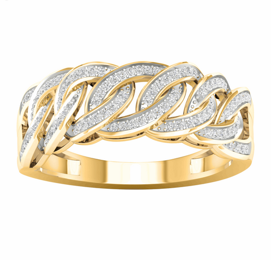 10K Gold Diamond Men's Ring 0.25CT