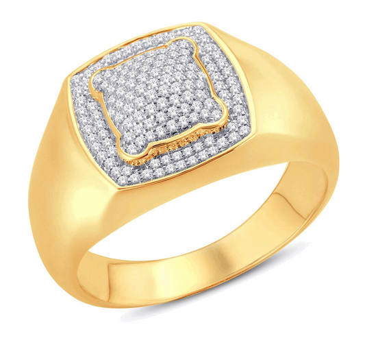 10K Gold Diamond Men's Ring 0.35CT