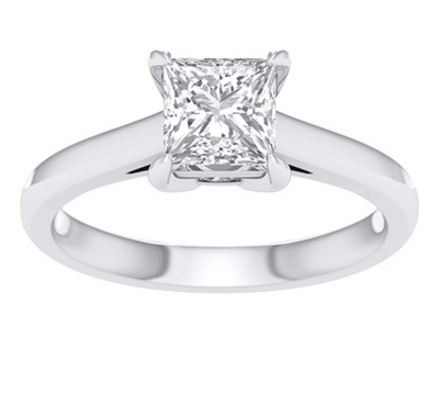 Princess Cut Diamond Women's Ring (1.50CT) in 14K Gold - Size 7 to 12 (LAB GROWN DIAMONDS)