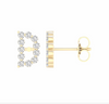 10K Gold Diamond Initial Earring