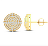 Round Shape Diamond Cluster Stud Earring (0.33CT) in 10K Gold (Yellow or White)