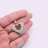 10K Gold Diamond Heart Custom Memory Pendant 1.06CT