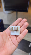 Product Title: 1.00 CT Natural Diamond Stud Earrings – 10K Gold, Square Shape, VS Quality