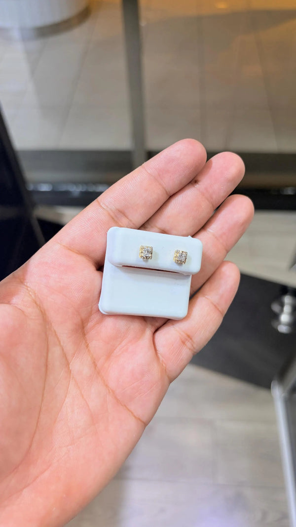 Dainty Natural Diamond Stud Earrings – 0.25 CT VS Natural Diamonds, 10K Yellow Gold
