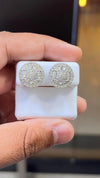 2.00 CT Natural Diamond Stud Earrings – 10K White Gold, VS Quality