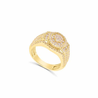 10K Gold Diamond Men's Ring 1.70CT