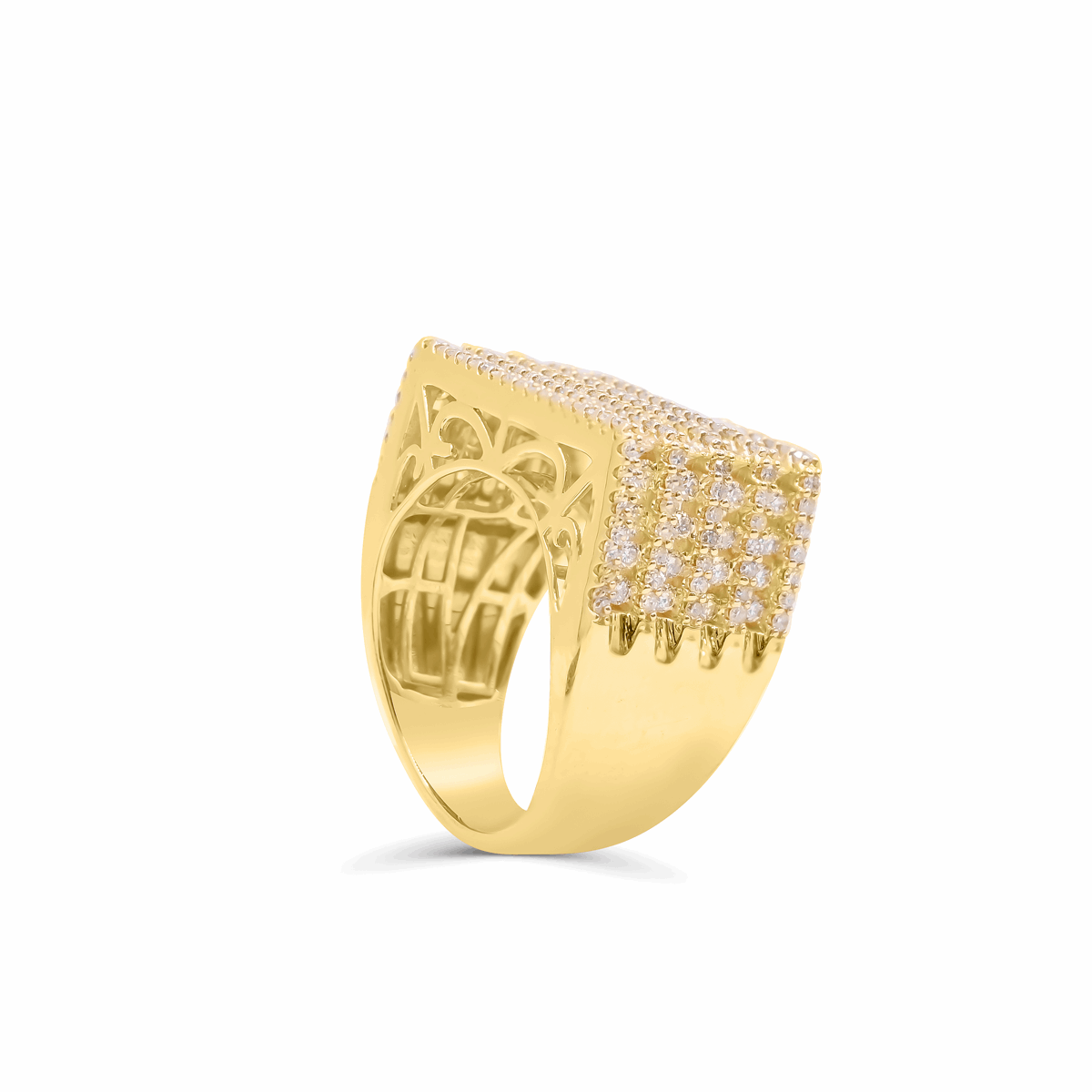 10K Gold Diamond Men's Ring 2.65CT
