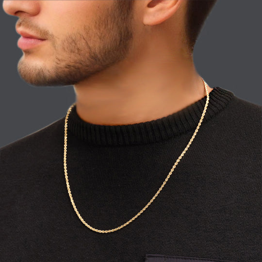 2mm Rope 10K Chain – DiamondX