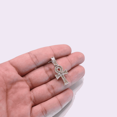10K Gold Diamond Cross Pendant 0.85CT