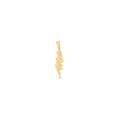 Lightening Bling Diamond Pendant (0.40CT) in 10K Gold