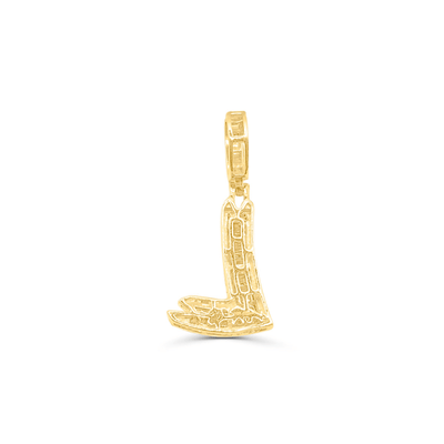 L Letter Baguette Initial Diamond(0.45CT) in 10K Gold