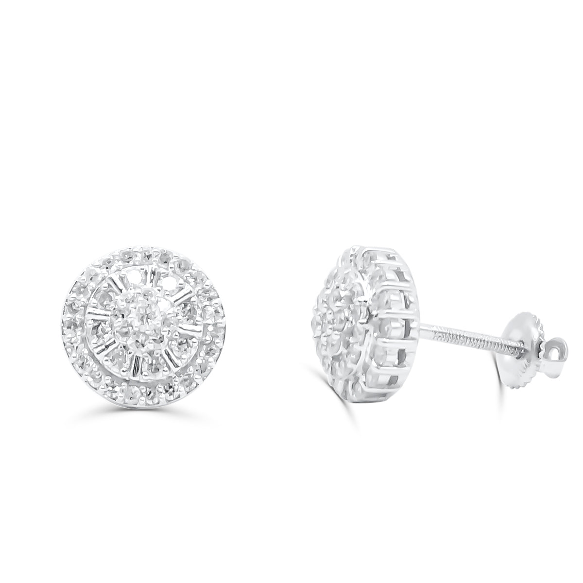 10K Yellow Gold Diamond Earring
