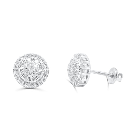 10K Yellow Gold Diamond Earring