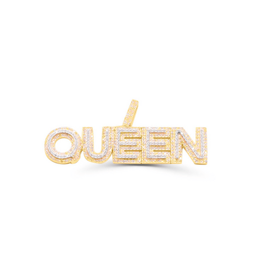 10K Gold Diamond Queen Pendant 1.00CT