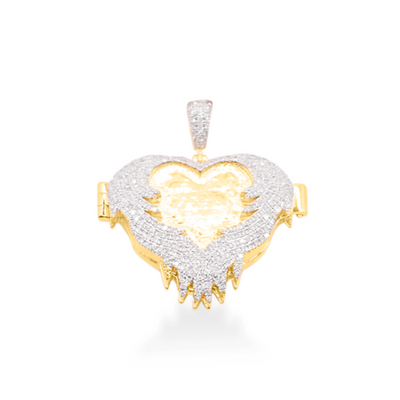 Heart Custom Diamond Memory Pendant (1.06CT) in 10K Gold