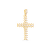 Stylish Cross Diamond Pendant (1.13CT) in 10K Gold