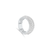 Half Eternity Cuban Round Cut Diamond Cluster Men's Band Ring (1.50CT) in 10K Gold - Size 7 to 12