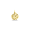 Round Shape Baguette Diamond Pendant (1.58CT) in 10K Gold