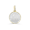 Round Shape Baguette Diamond Pendant (1.58CT) in 10K Gold