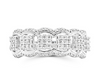 Half Eternity Round Cut Diamond Cluster Men's Band Ring (1.70CT) in 10K Gold - Size 7 to 12