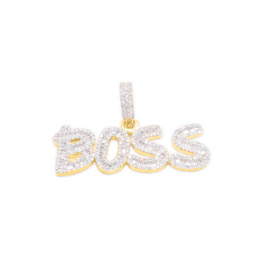 10K Gold Diamond Boss Pendant 1.75CT