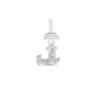 Letter L Initial Diamond Pendant (1.78CT) in 925 Sterling Silver