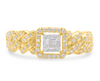 Half Eternity Baguette Centered Diamond Men's Band Ring (1.00CT) in 10K Gold - Size 7 to 12