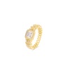 Half Eternity Baguette Centered Diamond Men's Band Ring (1.00CT) in 10K Gold - Size 7 to 12